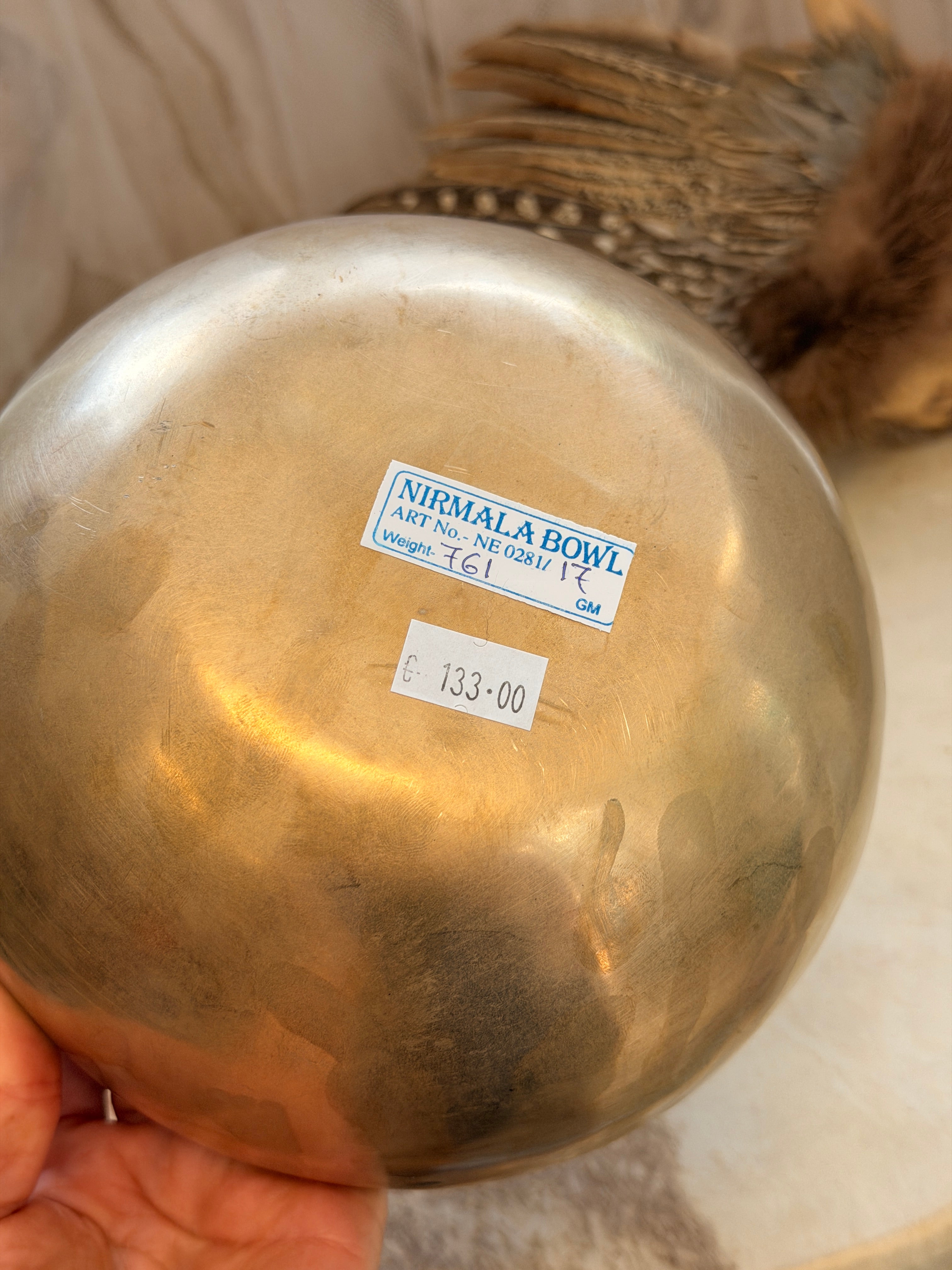 Tibetská miska Nirmala ručne tepaná 0,761kg | Nepál