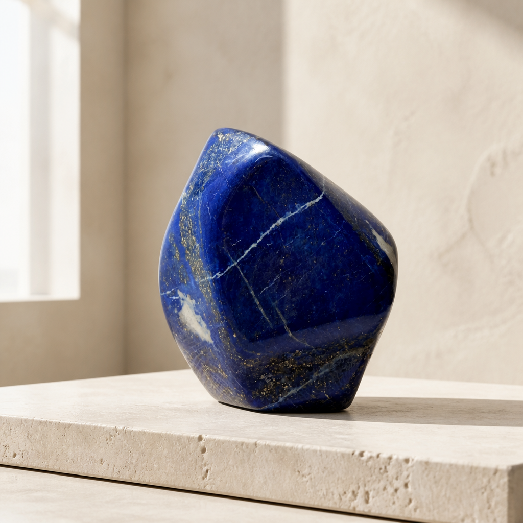 Lapis lazuli – leštený freeform múdrosti