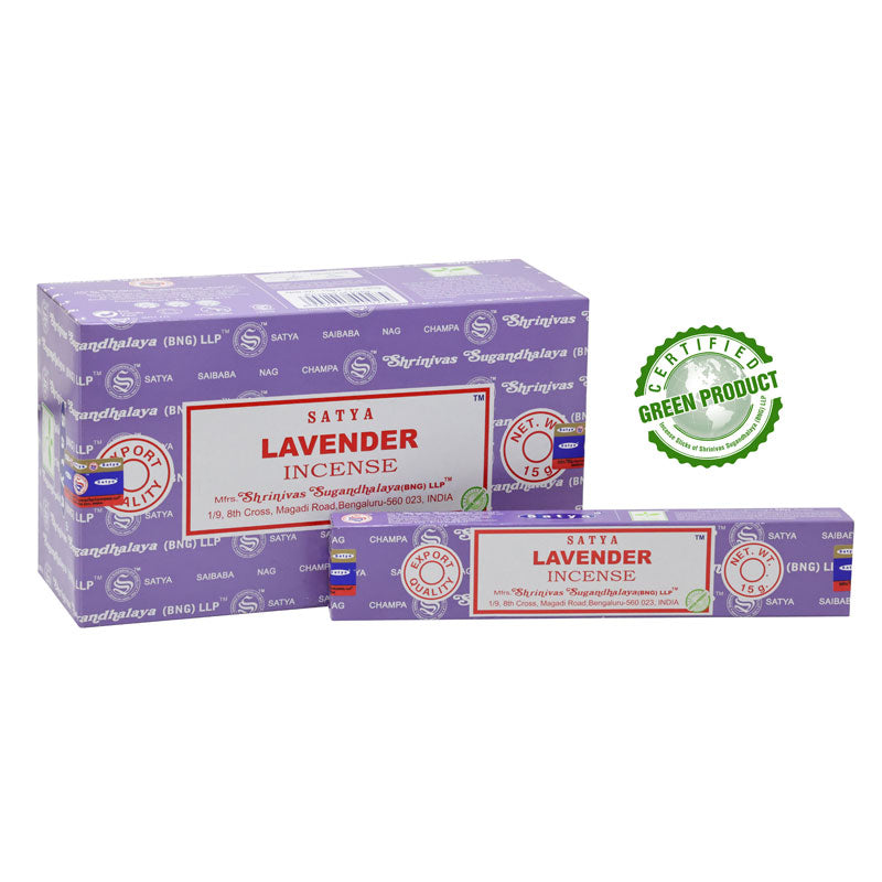 Satya Lavender (levanduľa) vonné tyčinky 15g