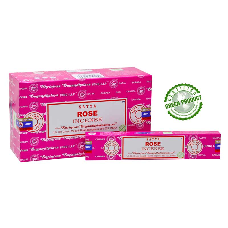 Satya Rose (ruža) vonné tyčinky 15g