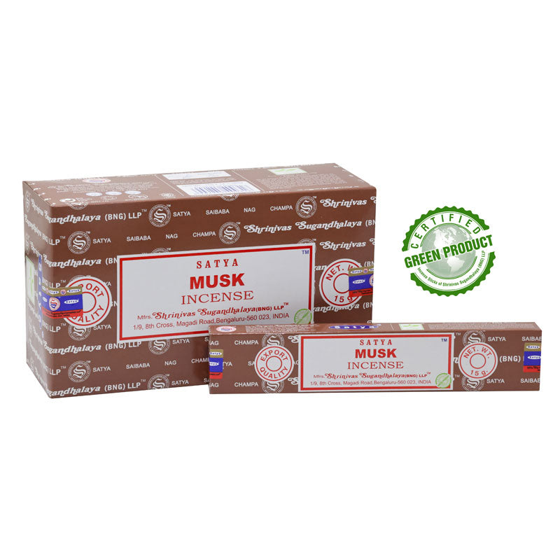 Satya Musk (pižmo) vonné tyčinky 15g