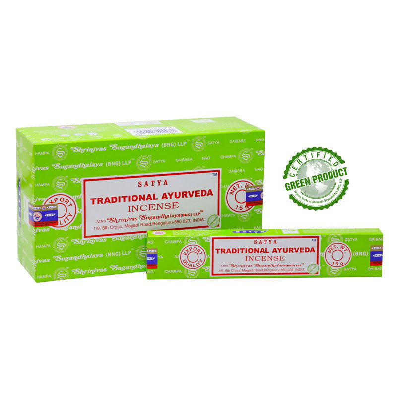 Satya Traditional Ayurveda vonné tyčinky 15g