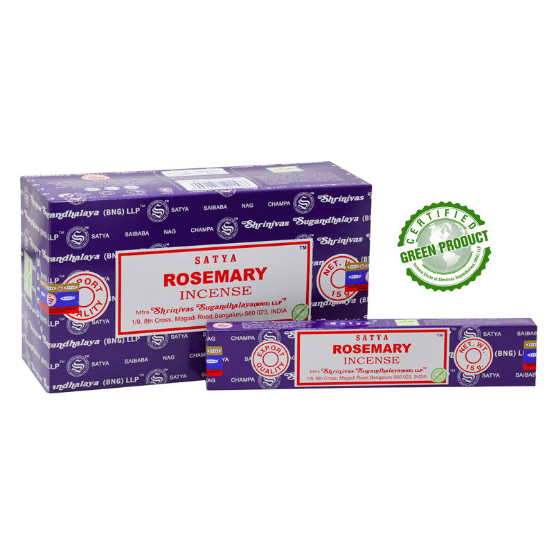 Satya Rosemary (rozmarín) vonné tyčinky 15g