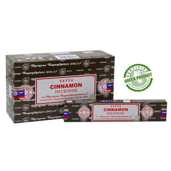 Satya Cinnamon (škorica) – vonné tyčinky 15g