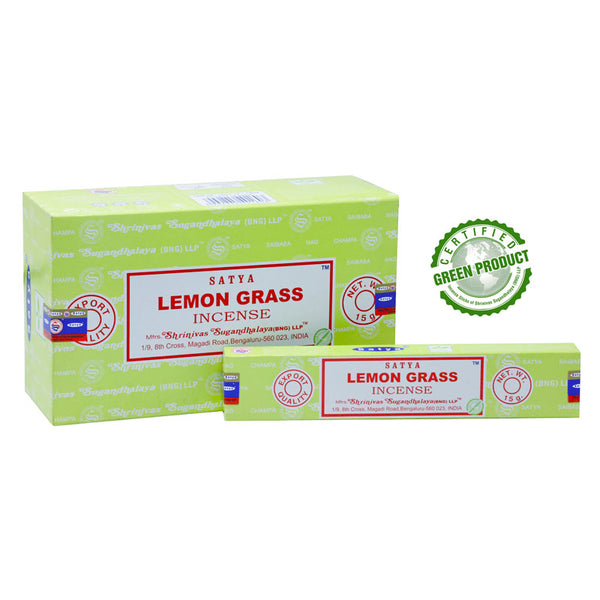 Satya Lemon Grass (citrónová tráva) – vonné tyčinky 15g