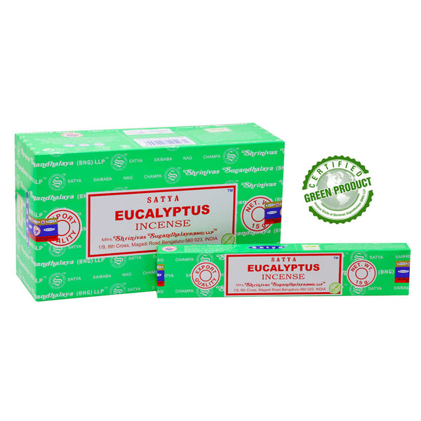 Satya Eucalyptus (eukalyptus) – vonné tyčinky 15g
