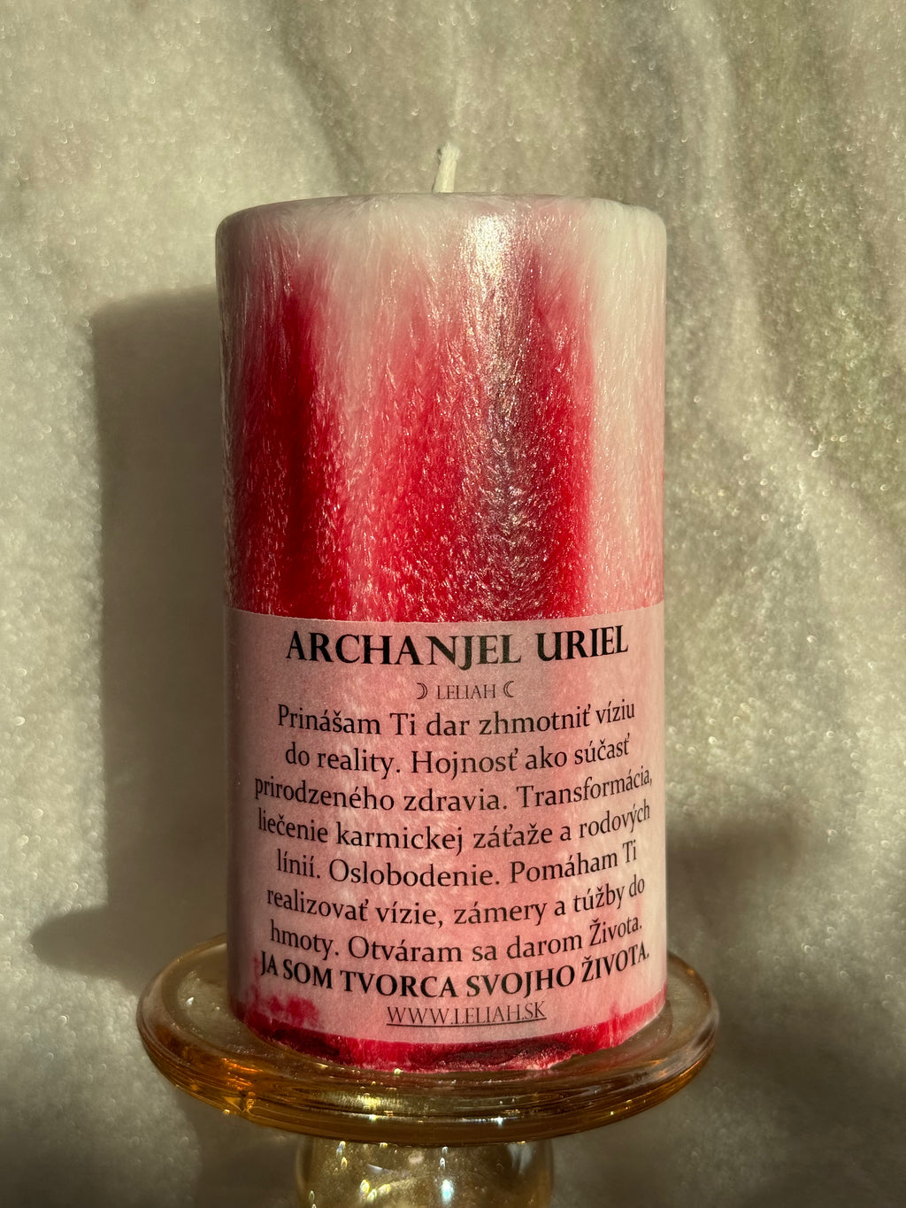 Archanjel Uriel – zhmotnenie vízií, hojnosť a transformácia | energetická sviečka LELIAH