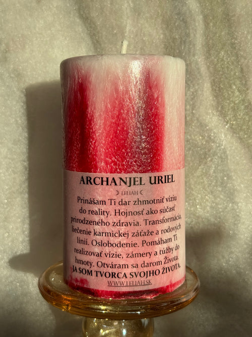 Archanjel Uriel – zhmotnenie vízií, hojnosť a transformácia | energetická sviečka LELIAH