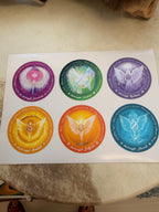 Anjelské nálepky set 2 – Zadkiel, Haniel, Jofiel, Jeremiel, Raziel, Orifiel