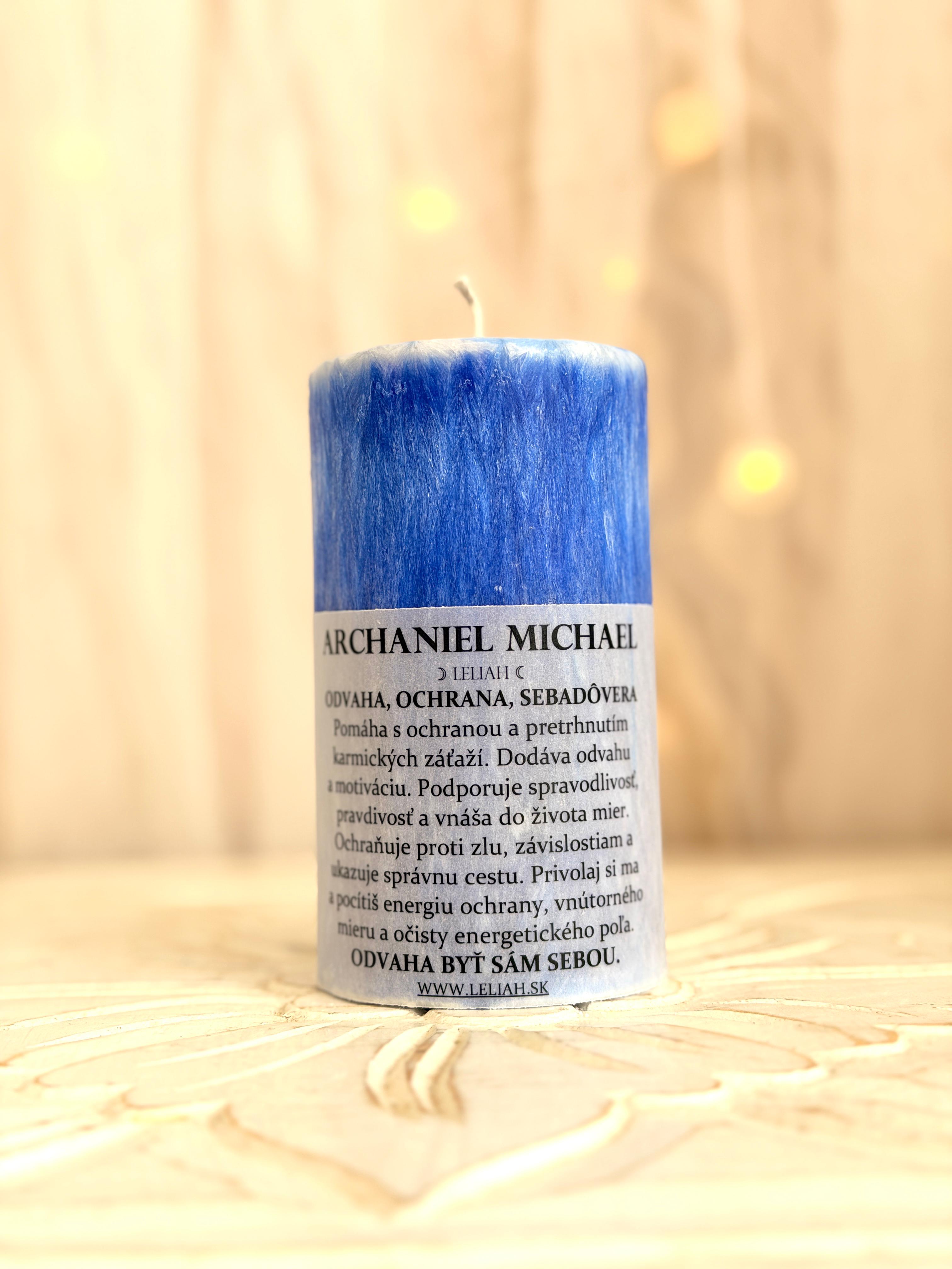 Archanjel Michael – odvaha, ochrana a sebadôvera – energetická sviečka LELIAH – foto 3