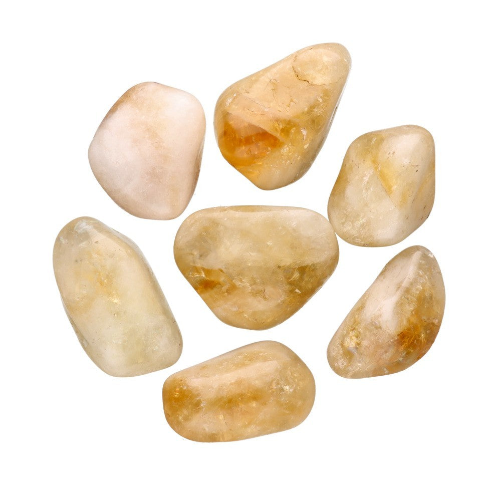 Citrín tumbled kameň