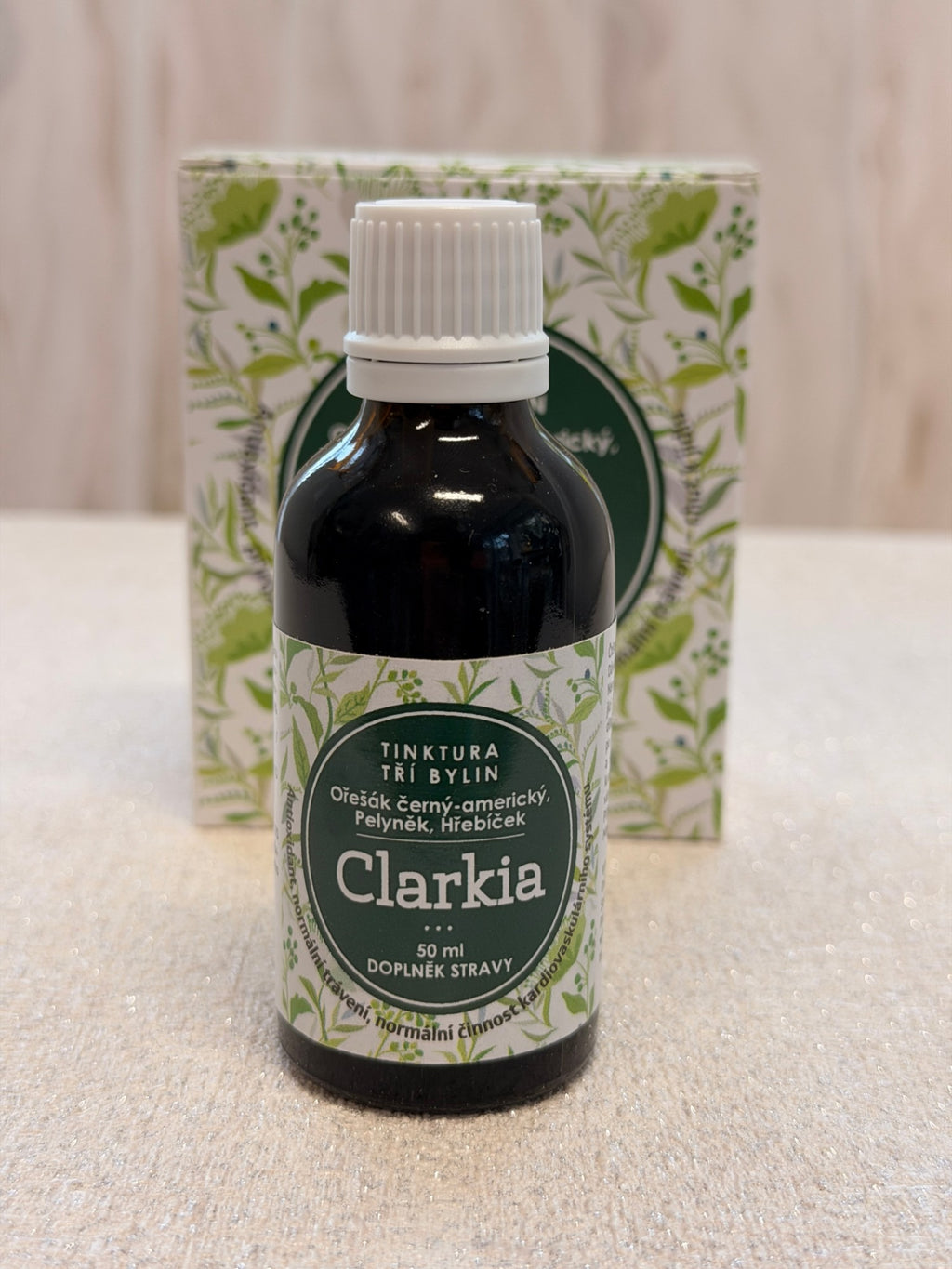 Clarkia tinktúra troch bylín 50 ml – orech čierny, palina, klinček