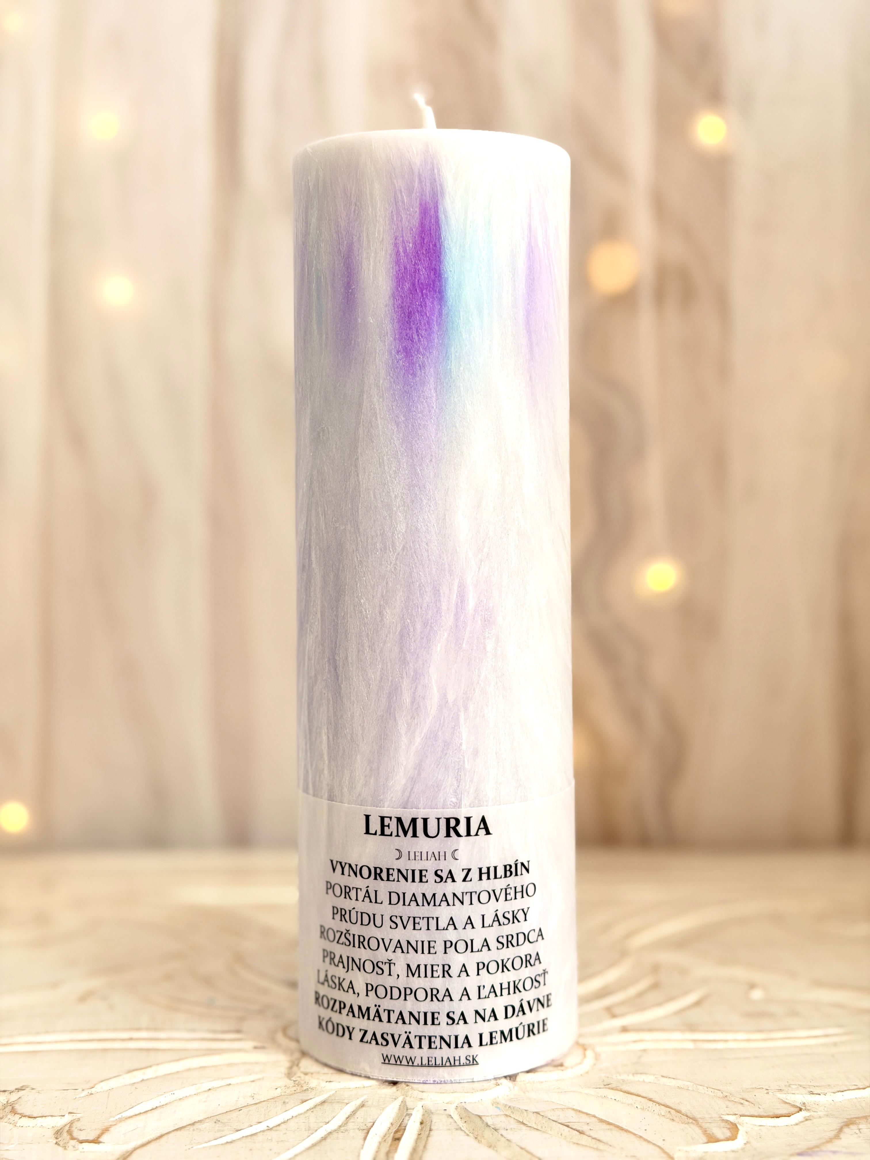Lemuria energetická sviečka – portál diamantového svetla a lásky