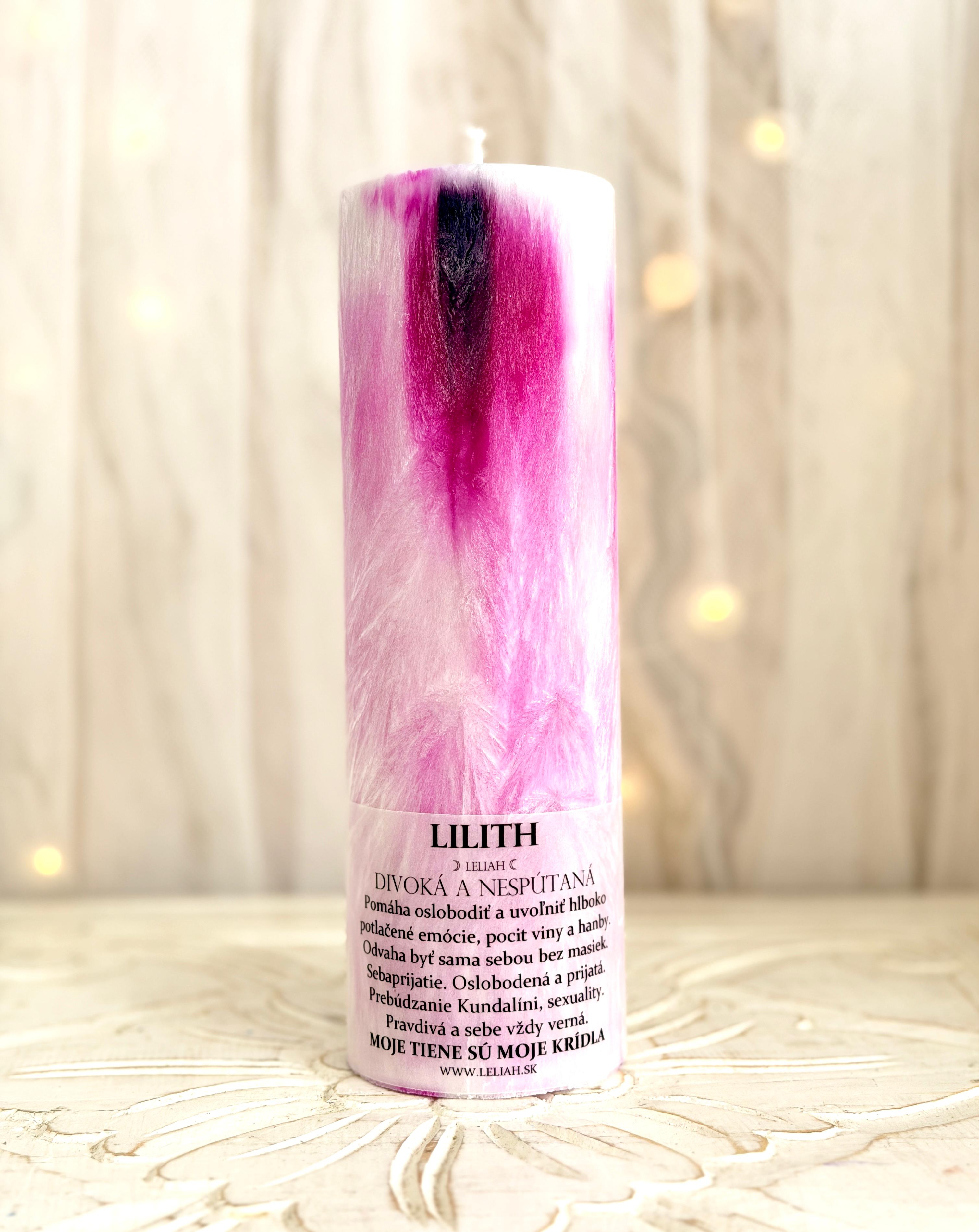 Lilith – divoká ženská sila a sloboda – energetická sviečka LELIAH