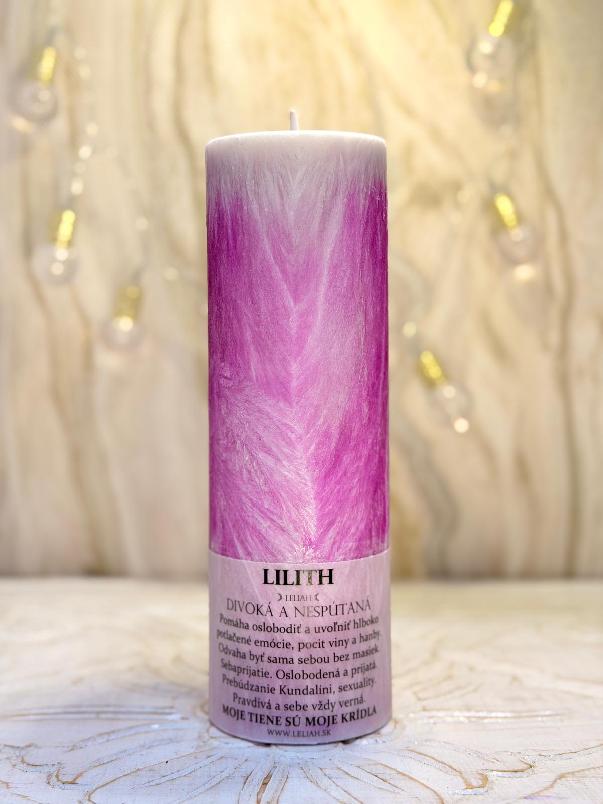 Lilith – divoká ženská sila a sloboda – energetická sviečka LELIAH – foto 2
