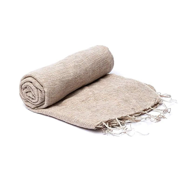 Šál Pashmina - krémový 200 x 80 cm | Nepál