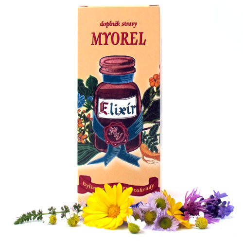 Myorel – bylinný elixír na svaly a regeneráciu, 50 ml