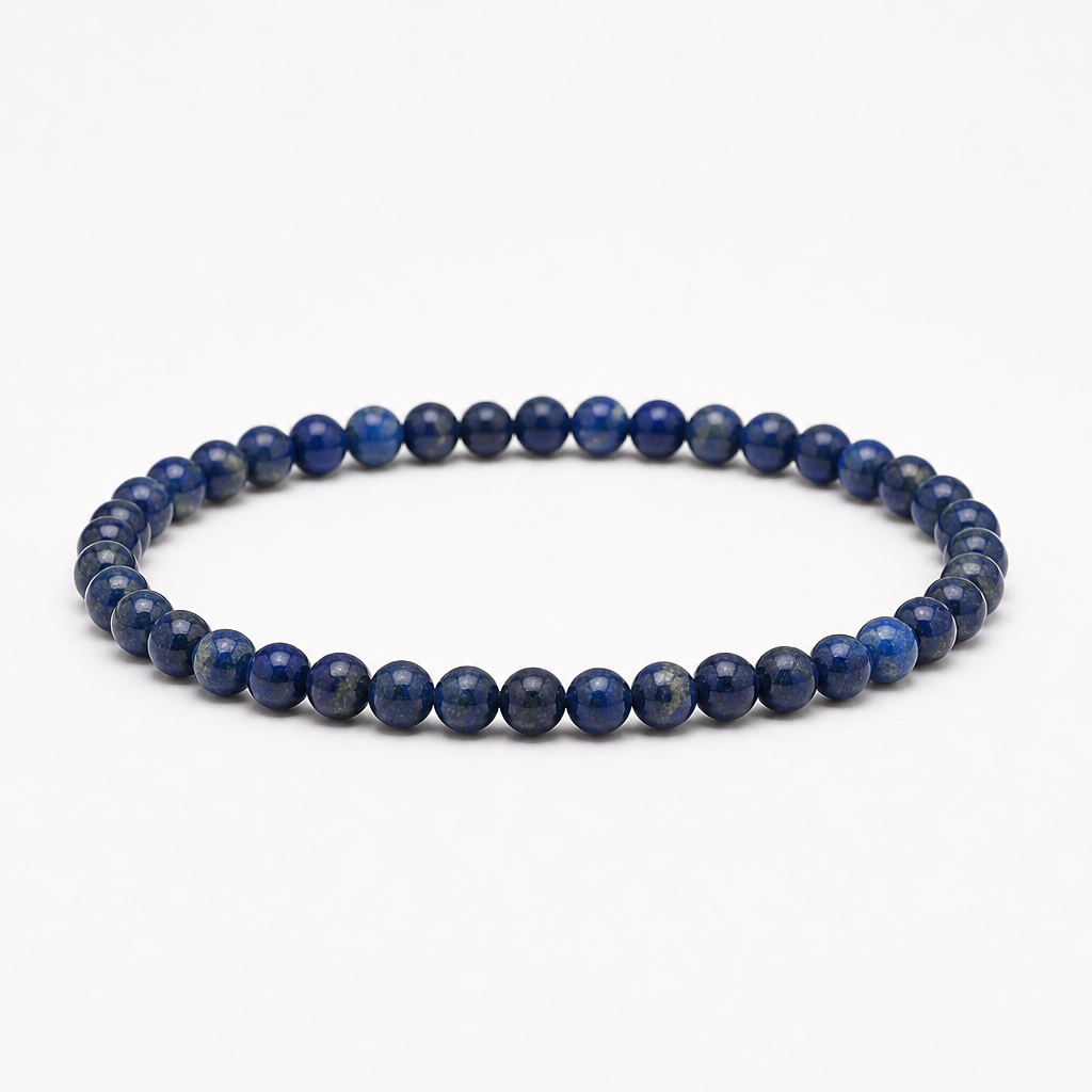 Lapis lazuli náramok 3 mm hladký – minerálový čakrový náramok