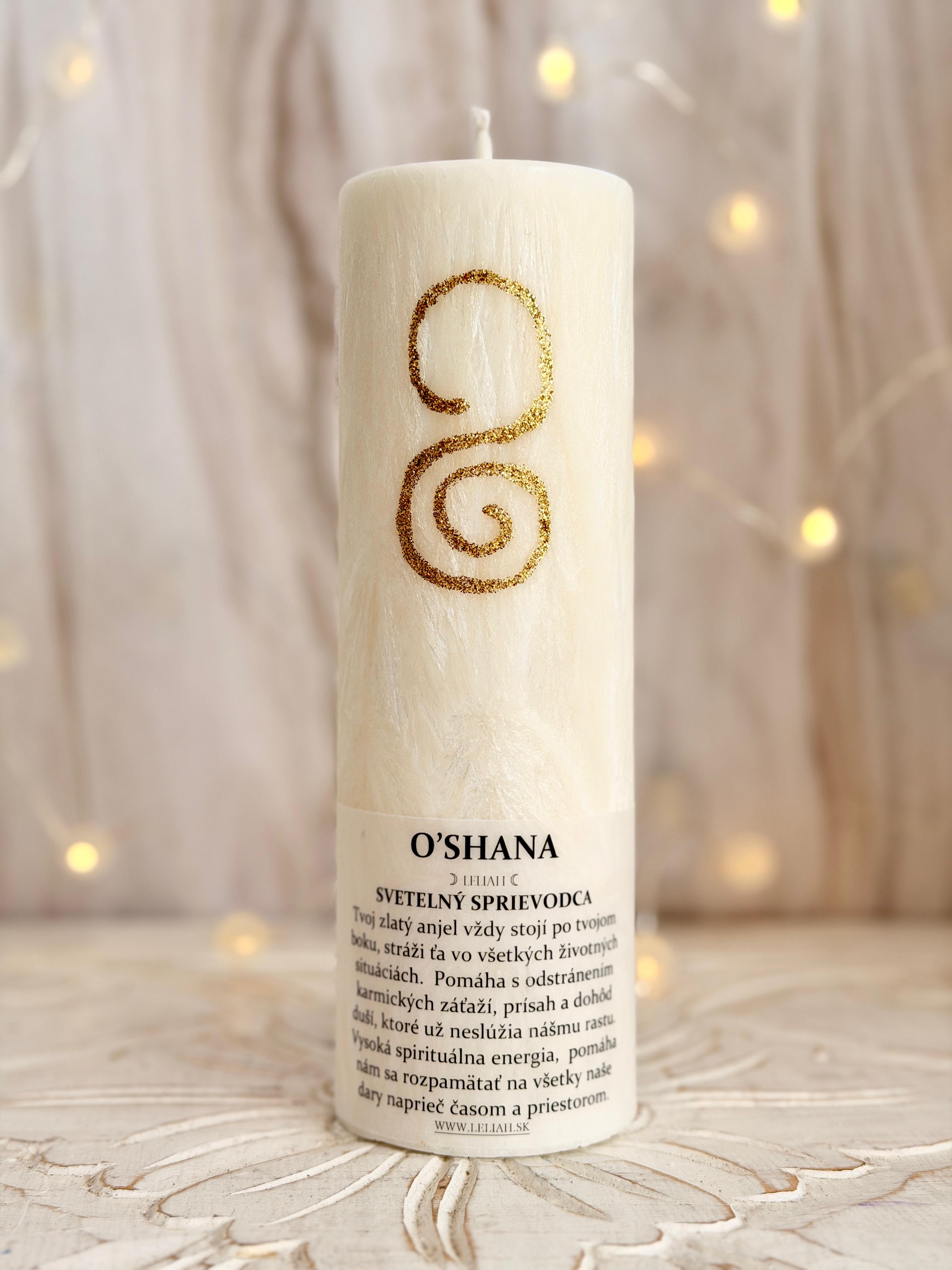 O'Shana – svetelný sprievodca a ochrana – energetická sviečka LELIAH
