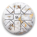 Oceľový jazykový bubon Happy Drum Mramor ÓM 18 cm, 8 tónov