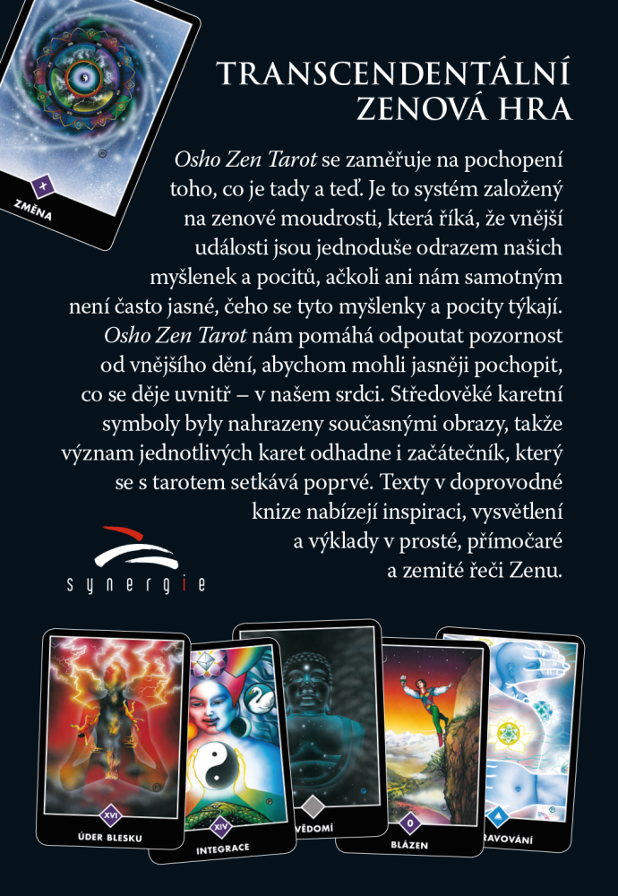 Osho Zen tarot – zadná strana balenia