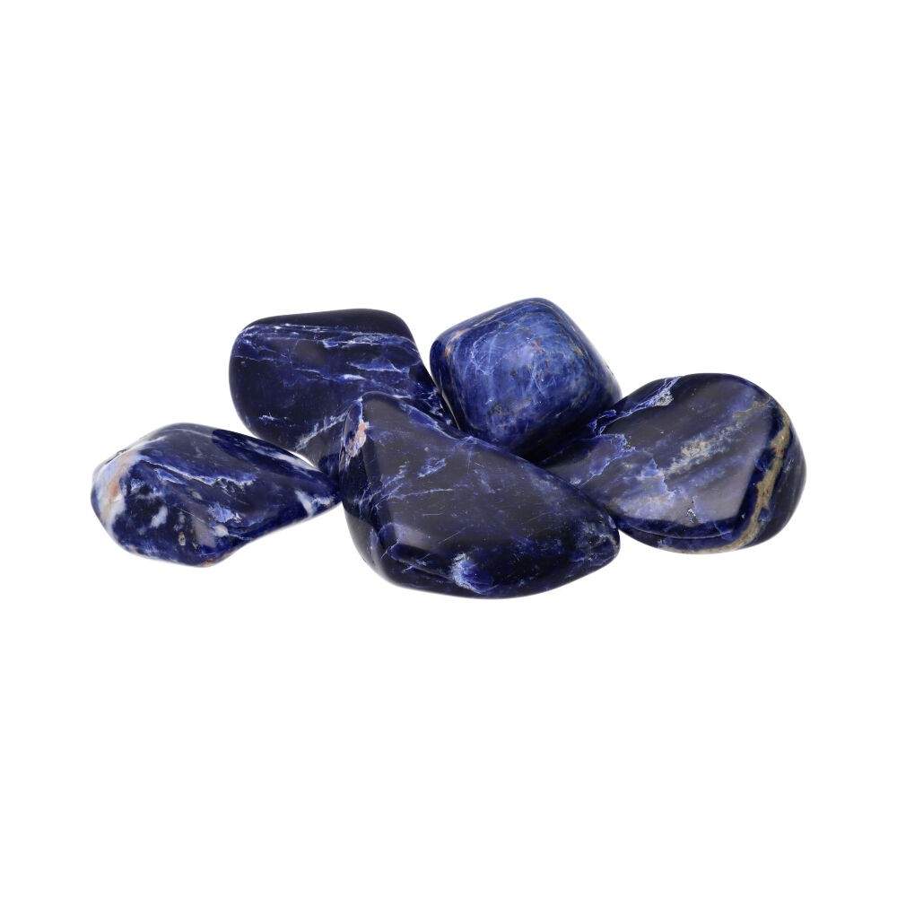 Sodalit tumbled kameň