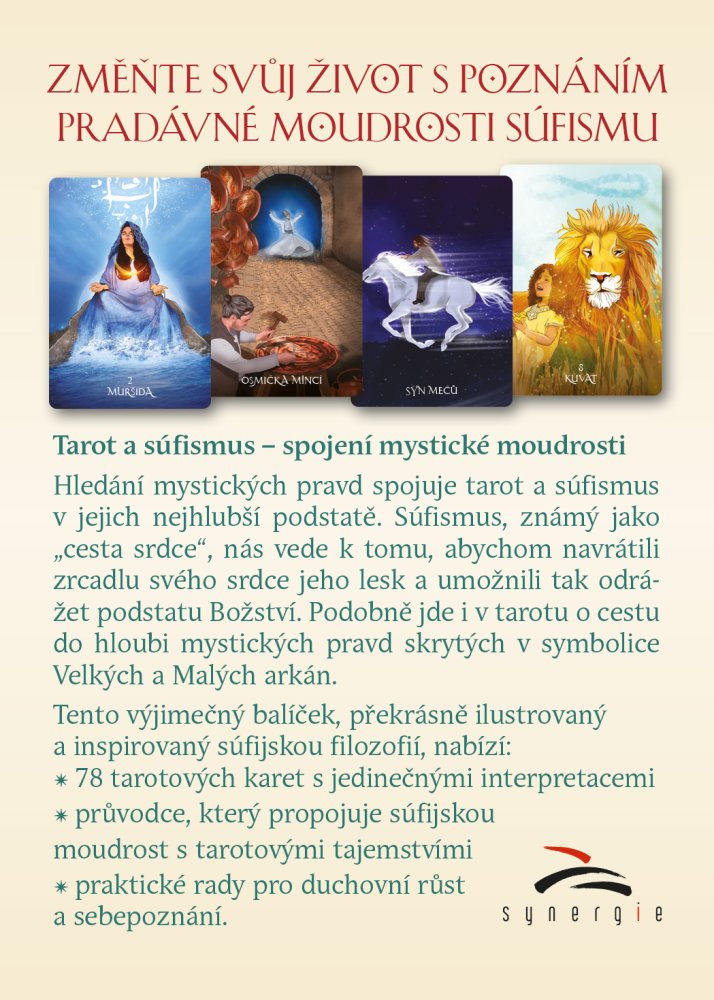 Súfi tarot – zadná strana balenia