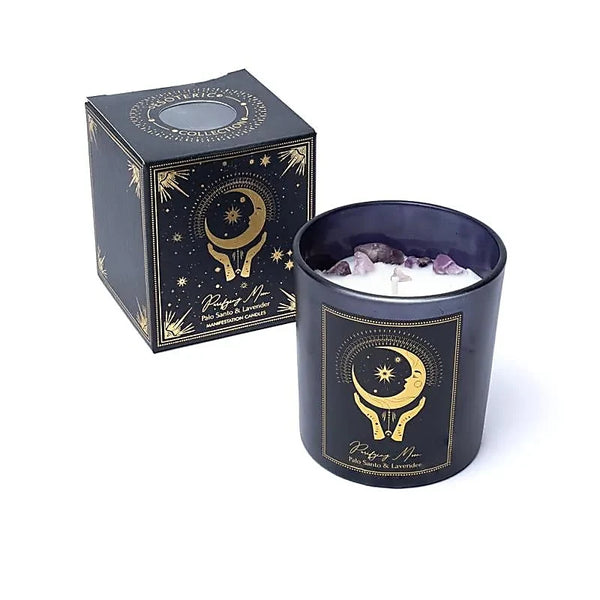 Purifying Moon – Palo Santo & Levanduľa Manifestačná sviečka