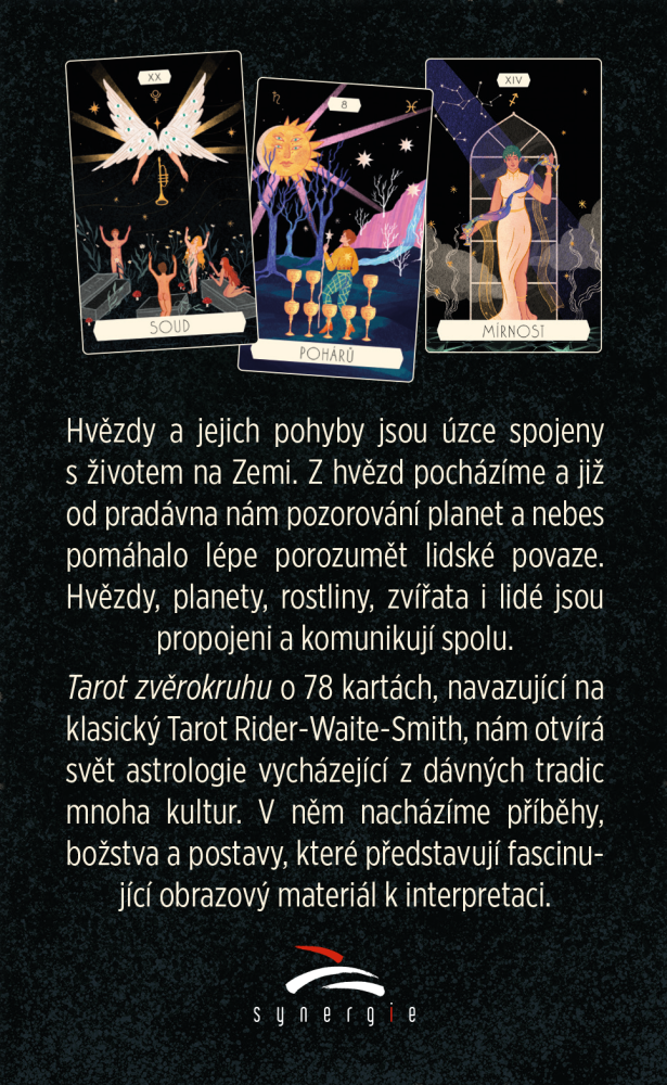 Tarot zverokruhu – zadná strana balenia