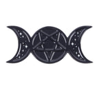 Stojan na vonné tyčinky Triple Moon s pentagramom