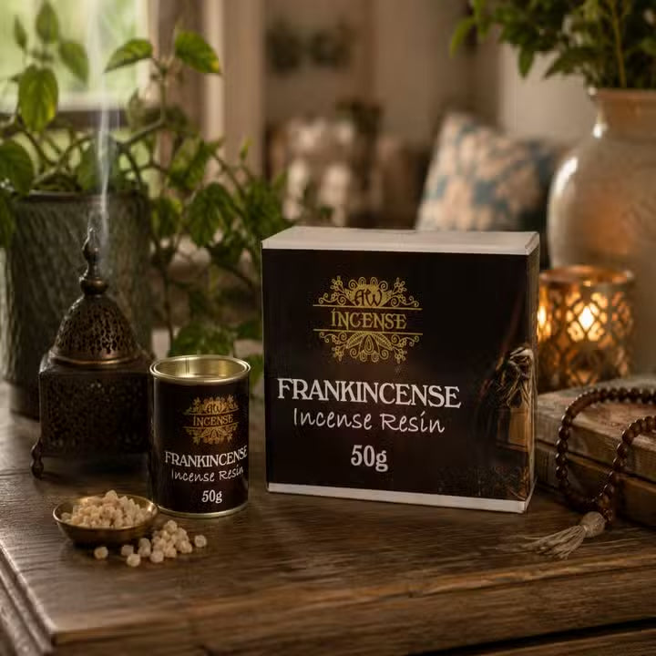 Frankincense živica pri kadidelnici a mala korálkach