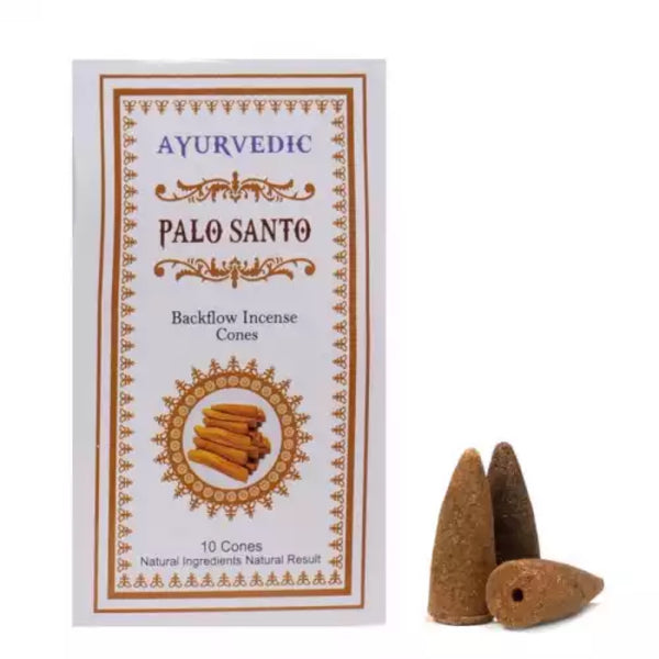 Ayurvedic Palo Santo – vydymovacie kužele s tečúcim dymom (backflow) 30 g
