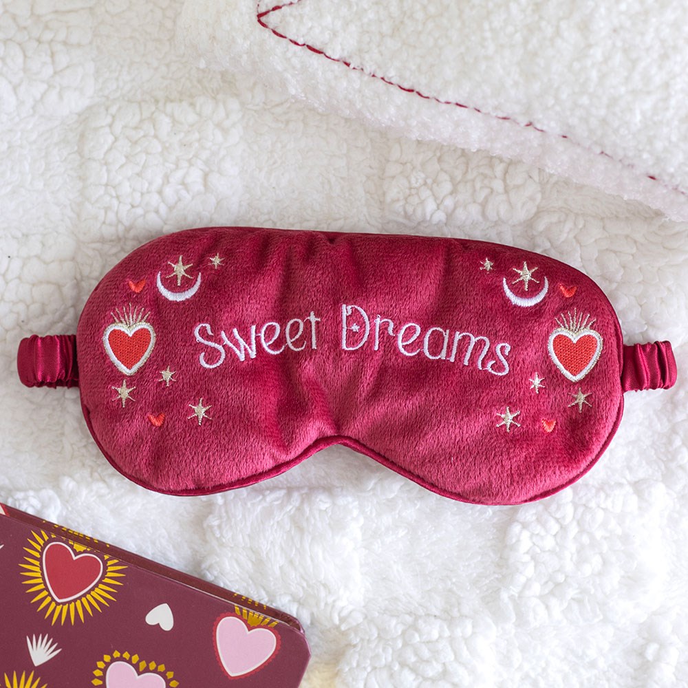 Zamatová maska na spanie Sweet Dreams