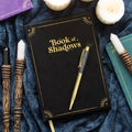 Zápisník Book of Shadows s obsidiánovým perom