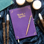 Zápisník Book of Spells s ametystovým perom